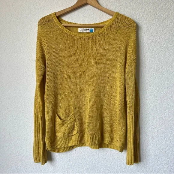 SOLD Anthropologie Sparrow Yellow Knit Sweater - Picture 2 of 8